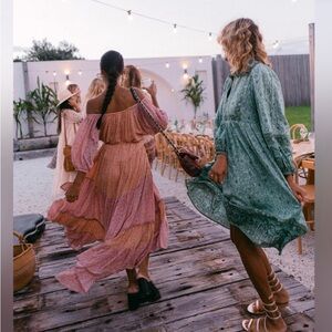 Spell Rae gown L EUC